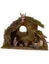 Huanna with Nativity Landi series 10 cm and fountain