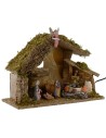 Huanna with Nativity Landi series 10 cm and fountain