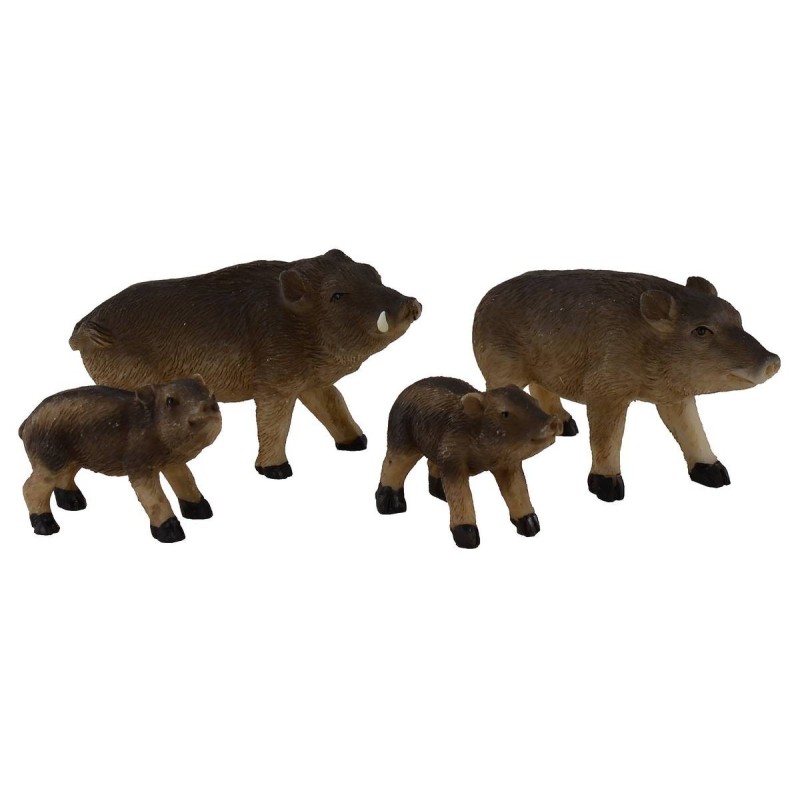 Set of 4 boars for statues 8-10 cm