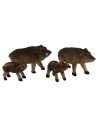 Set of 4 boars for statues 8-10 cm