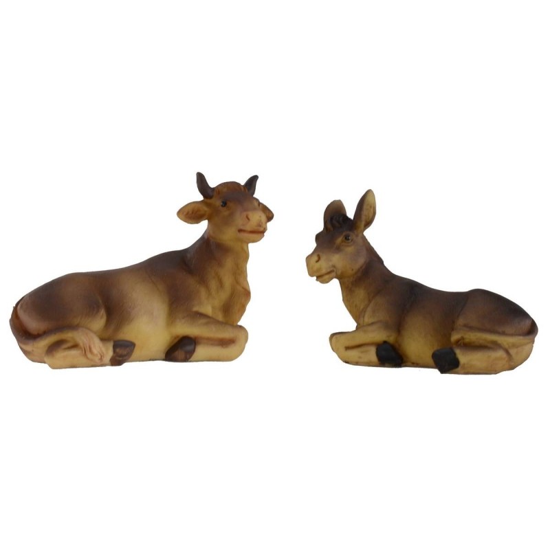 Ox and donkey set for statues 12 cm