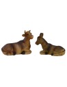 Ox and donkey set for statues 10 cm