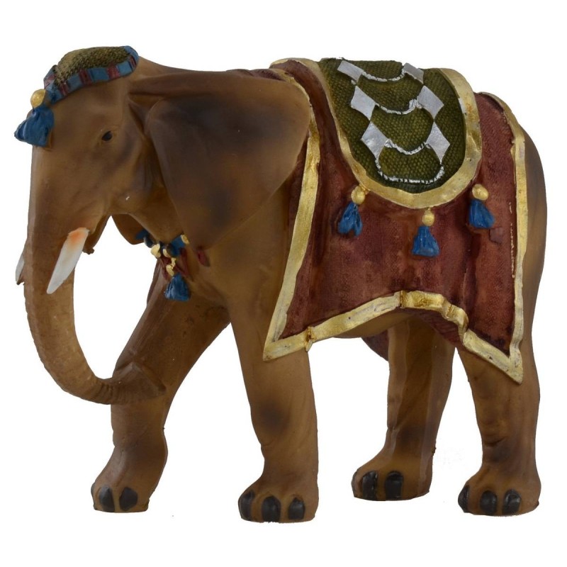 Elefante bardato per statue 9-10 cm Mondo Presepi