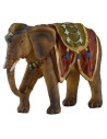 Elefante bardato per statue 12 cm Mondo Presepi