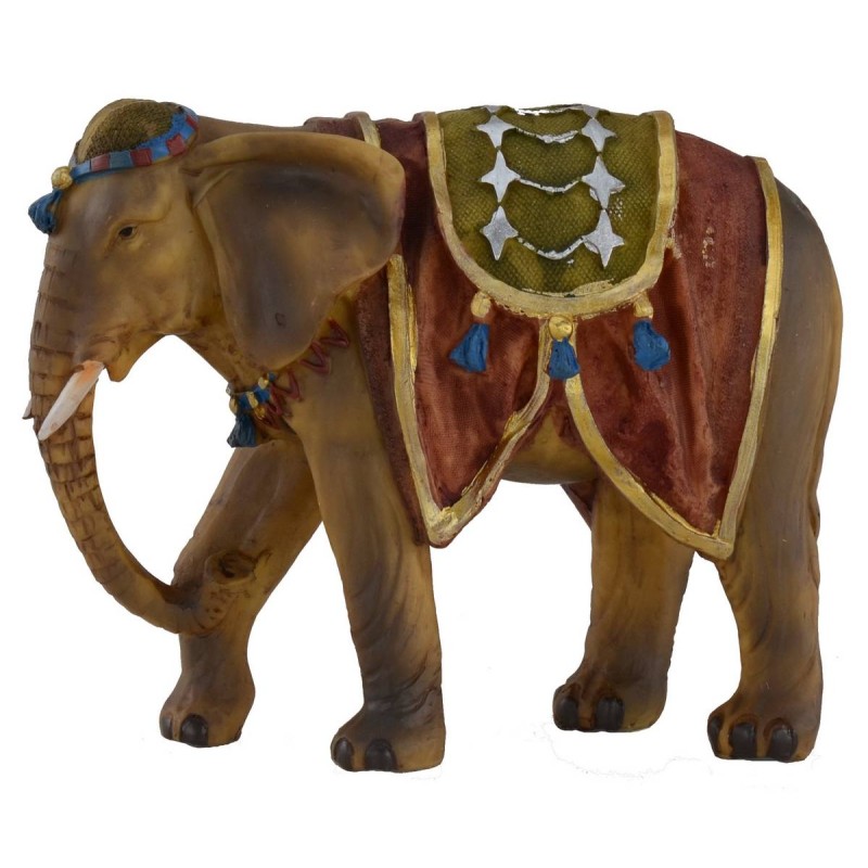 Elephant harnessed for statues 12 cm