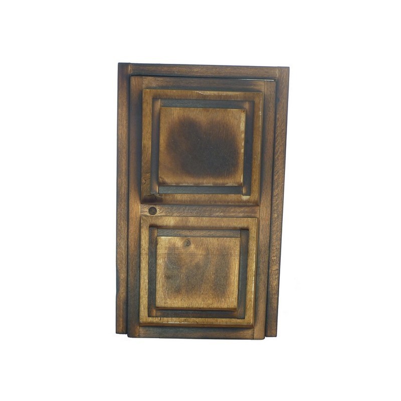 Puerta de madera envejecida cm 7,3x13x5 - T913