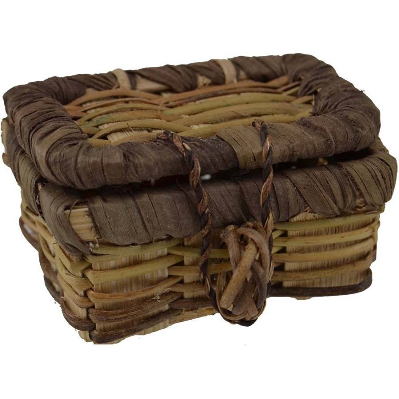 Wicker chest 7.5x5x3.7 cm h.