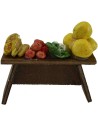 Nativity scene fruit and vegetable counter 6x2x3 cm h
