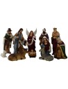 Nativity set of 11 subjects 20 cm in resin