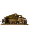 Hut complete with 10 cm Landi statues with fire and functioning