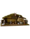 Hut complete with 10 cm Landi statues with fire and functioning