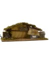 Hut with fire and functioning fountain cm 54x25x21 h for 8-10