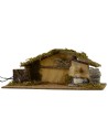 Hut with fire and functioning fountain cm 54x25x21 h for 8-10