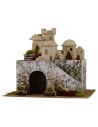 Palestinian village on two floors cm 37,5x31x31, 5 h