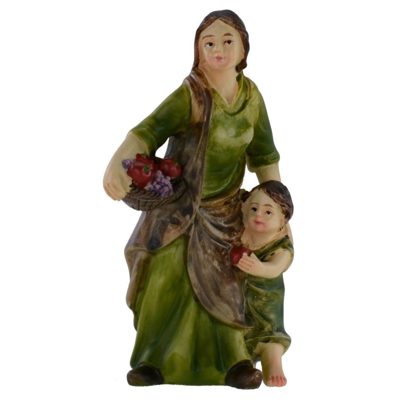 Resin woman with child 8 cm series