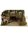 Illuminated crib complete with Nativity Landi cm 10 with