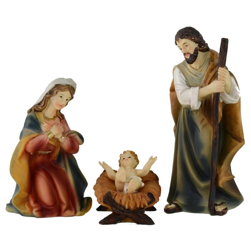 Natività 3 soggetti cm 14 in resina Mondo Presepi