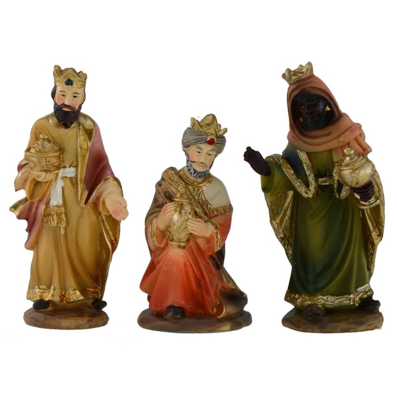 Juego de 3 Reyes Magos en resina serie 12 cm Mundo Belenes