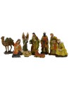 Set 10 figures 12 cm Nativity scene, Three Wise Men, angel and