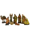 Set 10 figures 12 cm Nativity scene, Three Wise Men, angel and