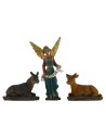 Set 10 figure 7 cm Natività presepe, Re Magi, angelo e cammello