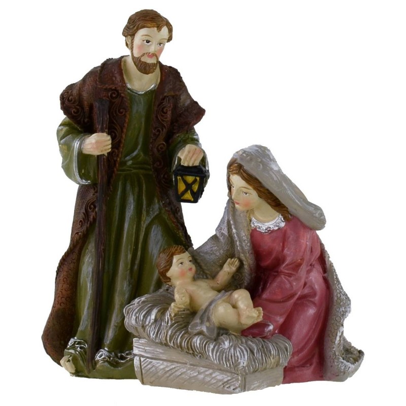 Natividad monobloque en resina de 10,6x6,6x11,7 cm h