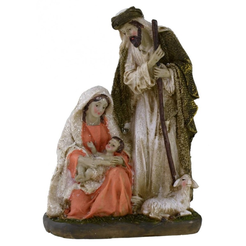 Natividad monobloque en resina cm 14x8x20 h cm