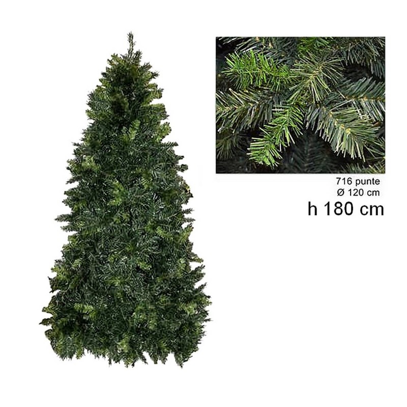 Albero di Natale pino Luciano 180 cm rami 716 Mondo Presepi