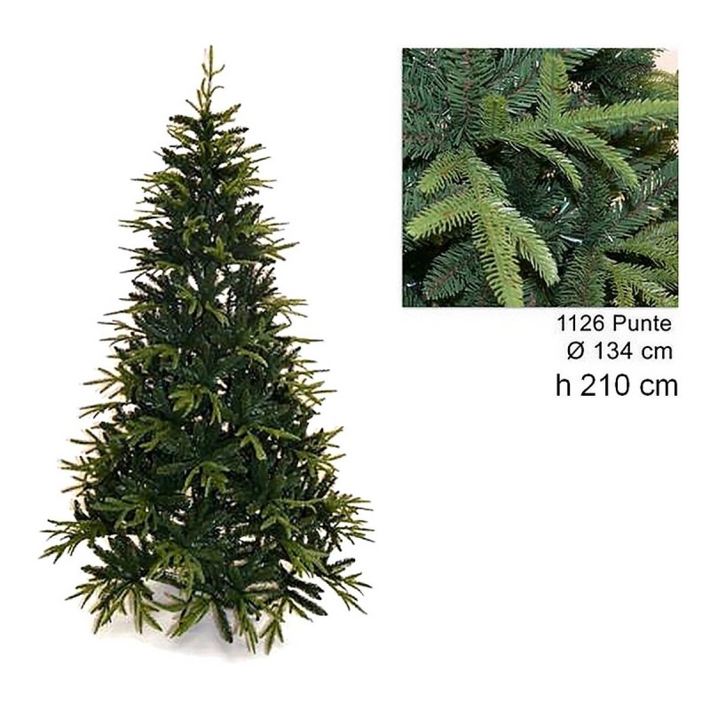 Árbol de Navidad Ximas 210 cm ramas de PE y PVC 1126 Mundo