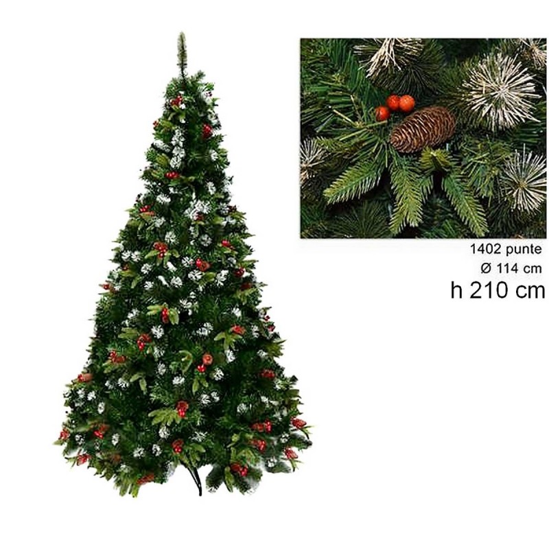 Árbol de Navidad Dalia 210 cm ramas 1402 Mundo