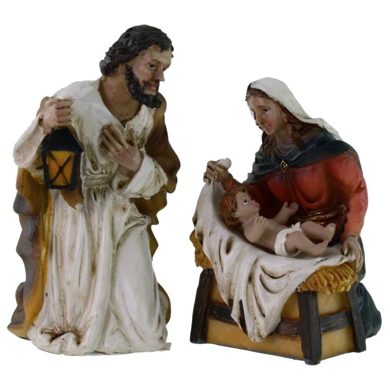 Natividad 3 figuras en resina serie 10 cm Mundo