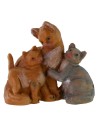 Family of cats series 12 cm Fontanini