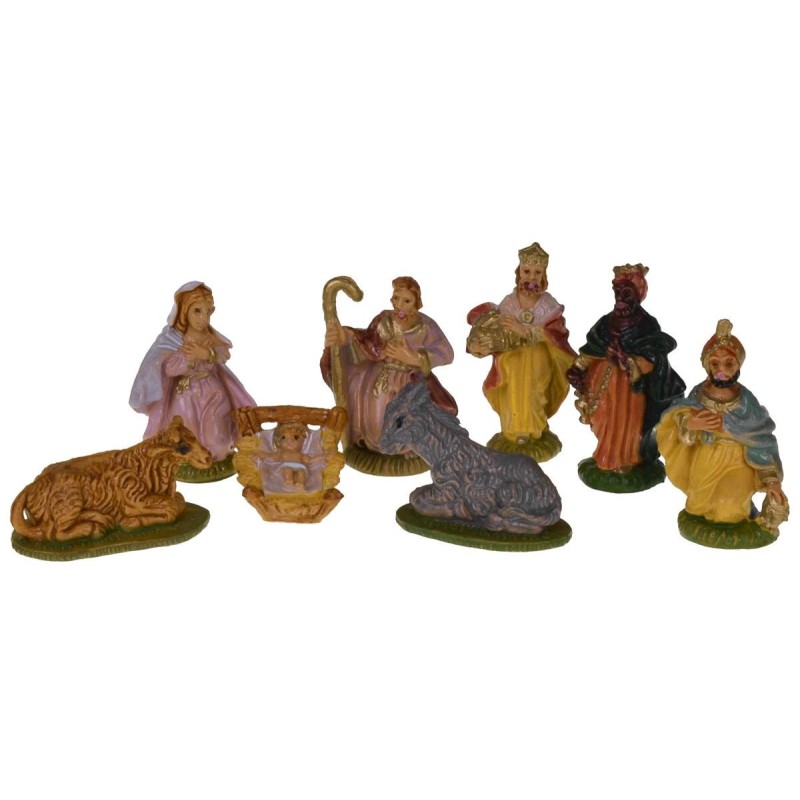 Natividad 8 figuras 4 cm Mundo Pesebres