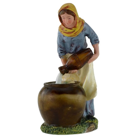 Woman with amphorae 20 cm in resin