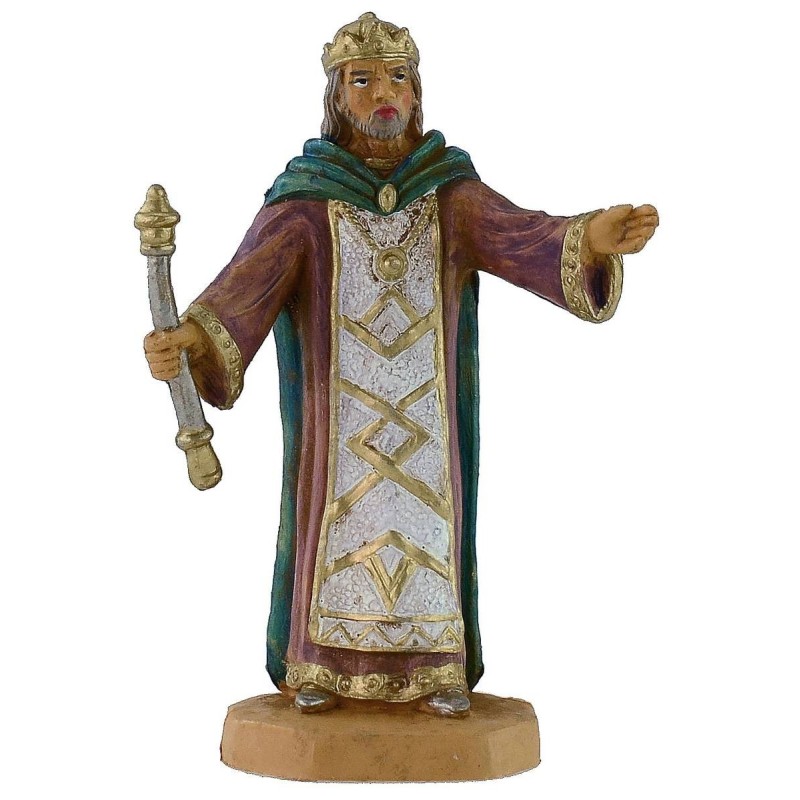 Rey Herodes 10 cm en pvc lux Mundo Pesebres