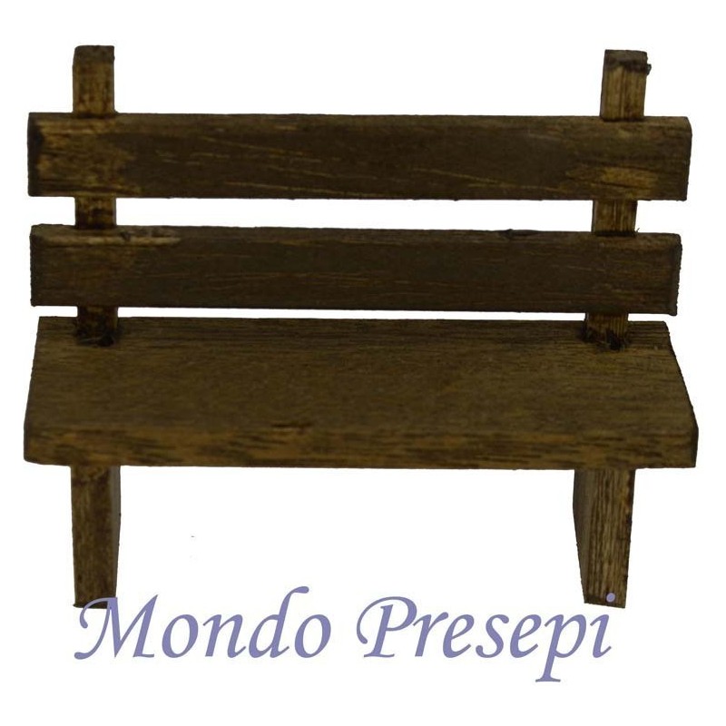 Banco de madera 7,5 cm Mundo Pesebres