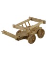 Carro de madera 11,5x4x4 h Mundo Pesebres