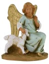 Sitting angel with sheep 12 cm series Fontanini