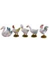 Set 12 fowl series 10 cm Fontanini