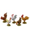 Set 12 fowl series 10 cm Fontanini