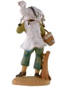 Shepherd with lamb 8 cm in pvc