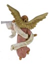 Pink angel with trumpet 12 cm Fontanini