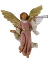 Pink angel with trumpet 12 cm Fontanini