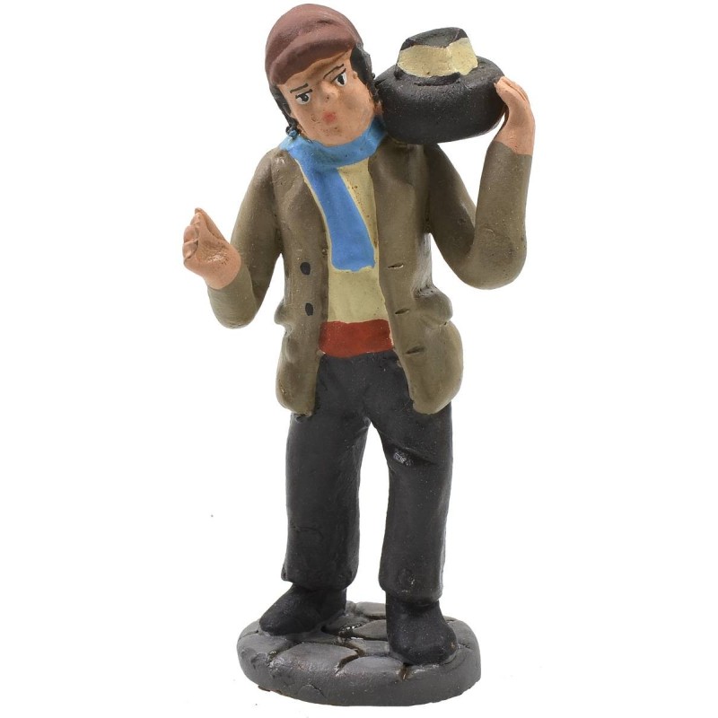 Campesino con queso 10 cm Mundo Pesebres