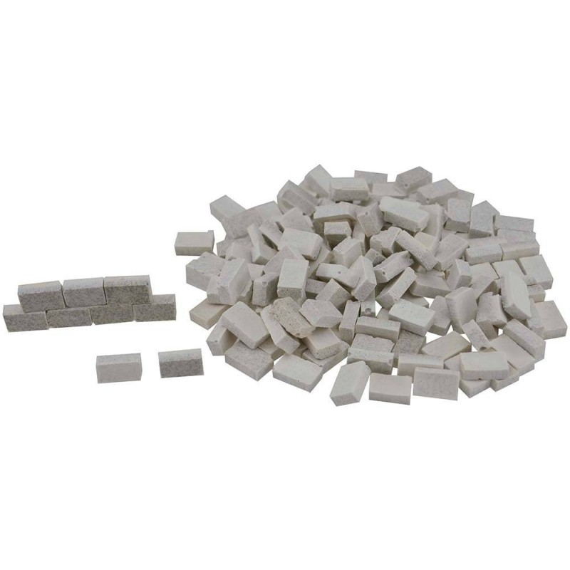 White granite effect bricks 10x6x3 mm, bag 150 pieces