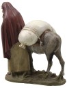 Eastern wayfarer with donkey in painted resin 10 cm Landi