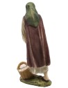 Woman with hen in painted resin 10 cm Landi economic series