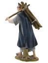 Oriental lumberjack in painted resin 10 cm economic series Landi