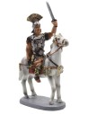 Roman soldier on horseback in painted resin 10 cm Landi