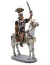 Soldato romano a cavallo in resina dipinta 10 cm serie